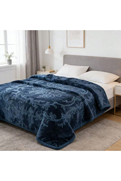 Bleco Vintage embossed flannel blanket, 160*220 cm, comfortable, portable and...