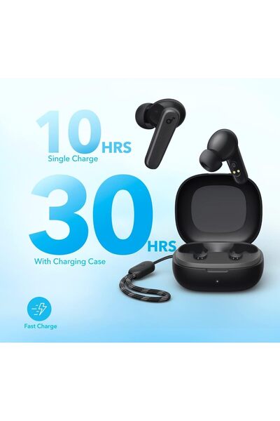 Powerful Soundcore by Anker P20i True Wireless Earbuds with 10mm Drivers, Bluetooth 5.3, 30H Playtime