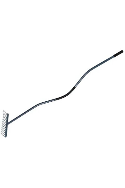 Polonia GREBLA METALICA CU MANER METALIC 150CM / 12 DINTI