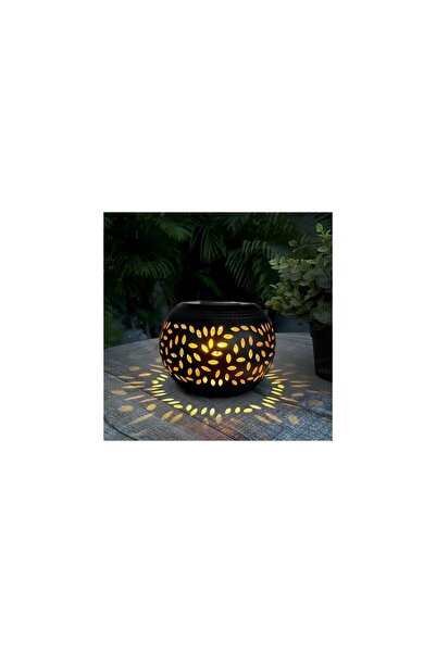 Mercaton Lampă solară decorativă, efect de flacără, 12 LED-uri, 15 cm, metal,...
