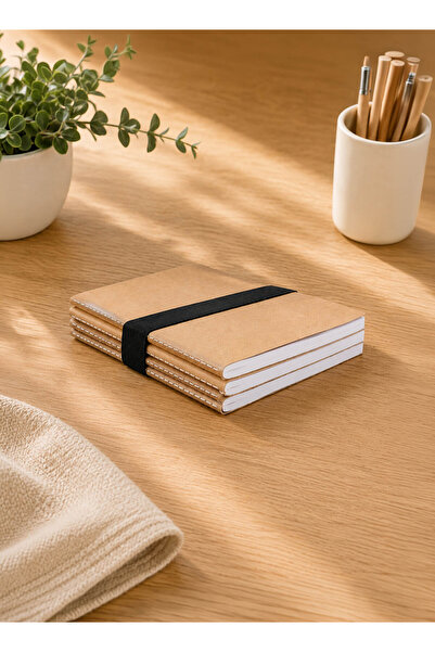 Midi A5 Kraft Notebook Set with Lines for Car