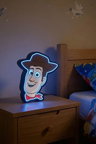 Toy Story Oyuncak Hikayesi Woody Tasarımlı Dekoratif Aydınlatma (23x19cm)