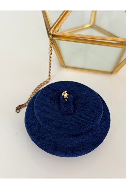 SU PERİSİ TAKI BİJUTERİ Cerrahi Çelik Gold Mini Pembe Taşlı Yıldız Sihirli De...