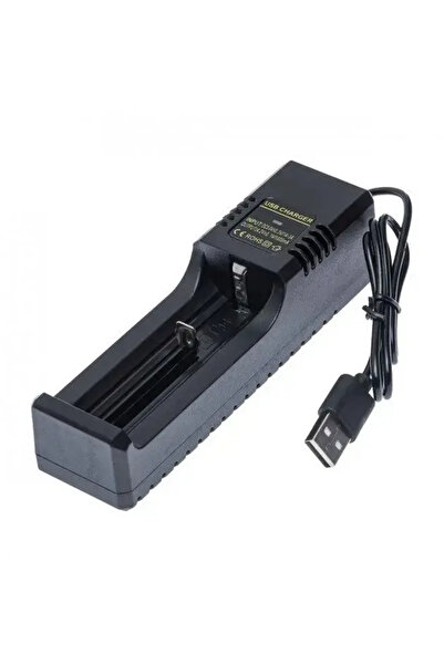 vidsel Incarcator USB-A - LI-ION 1000mAh 1x 18650 26650 14500 16340 18500 MS-...