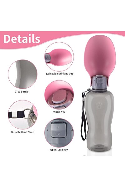 Arabest Dog Water Bottle, Portable Dog Water Dispenser,Large Capacity Design,...