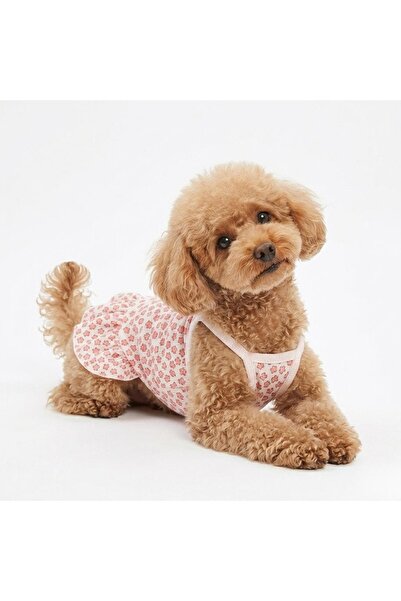 Buddy Store Beyaz desenli biye kol elbise