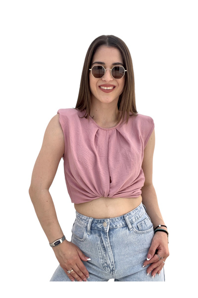 diğer1234 Γυναικείο T-shirt Με Βάτες Ροζ — s