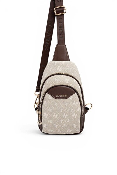 Silver Polo Stone - Brown Monogram Women's Body Bag Sp959