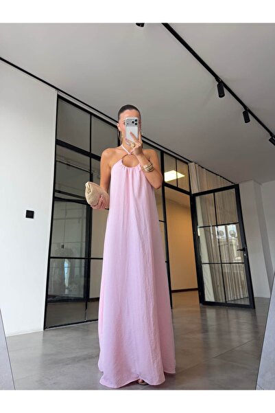 BB Bensu Buyruk Ring Detail Dress Pink