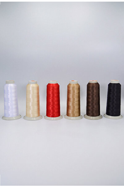 Enstitü İplik Machine Embroidery and Sewing Thread Primary Colors Set