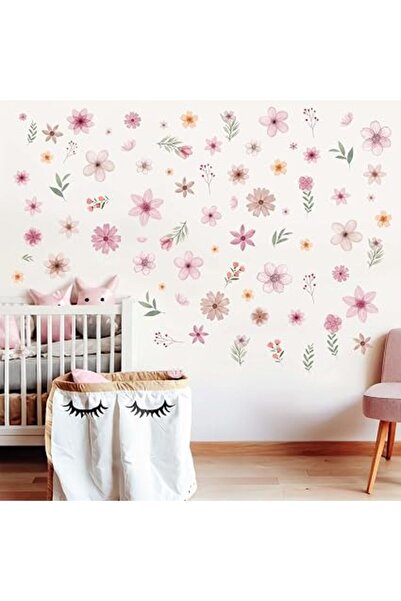 The Bros Boho Flower Wall Stickers for Bedroom: Peel and Stick Wildflower Flo...