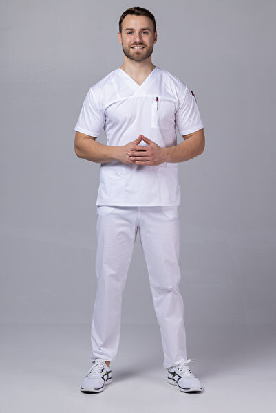 tag Costum medical MEN COTTON STRETCH pentru barbati, Bumbac flexibil cu elas...