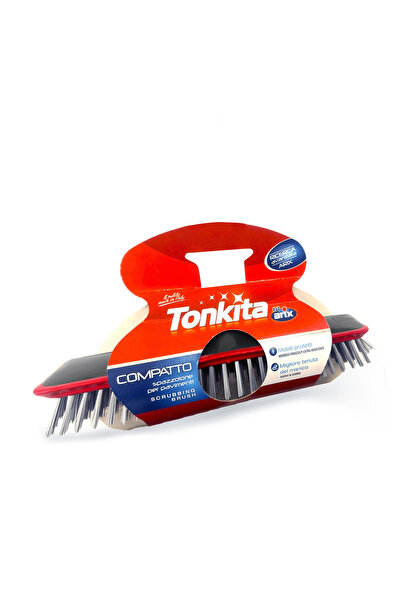 Tonkita Grey Scrubbing Brush – Heavy Duty Floor Scrub Brush