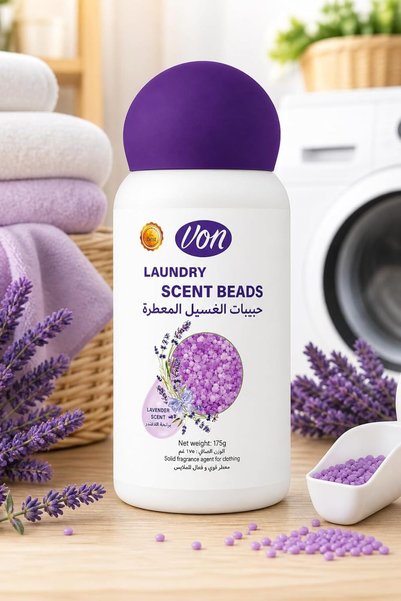 VON Lavender Scent Booster Beads for Laundry 175g - Long Lasting Fabric Softener, Scent Boosters & Unstoppables Beads