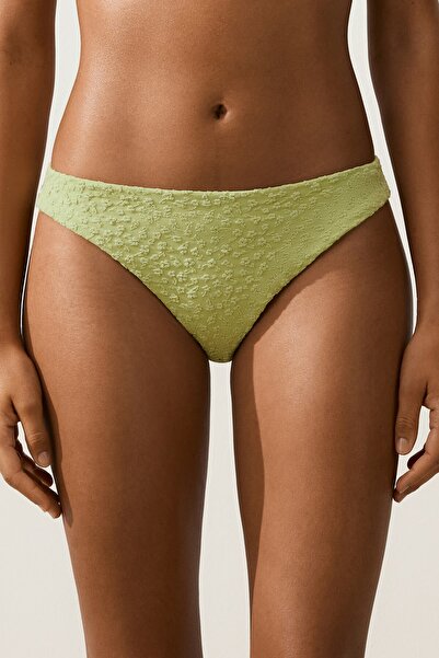 Oysho Çiçekli jakarlı klasik bikini altı