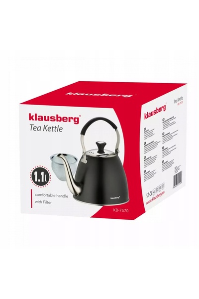 Klausberg Ceainic cu infuzor de 1.0L pentru ceai și infuzii de plante, compat...