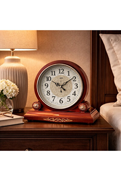 Vivendo Ceas de masa decorativ – design elegant vintage 26 x 35 cm