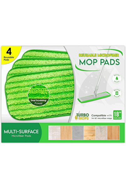 OEM Set 4 Lavete de rezervă universale pentru mop, Microfibră, Lavabile la ma...
