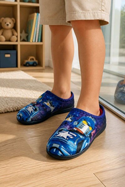 Monalisa Home Figured Indoor Children's Slippers with Soft Sole, Size 35