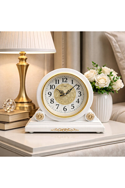 Vivendo Ceas de masa decorativ – design elegant vintage 26 x 35 cm