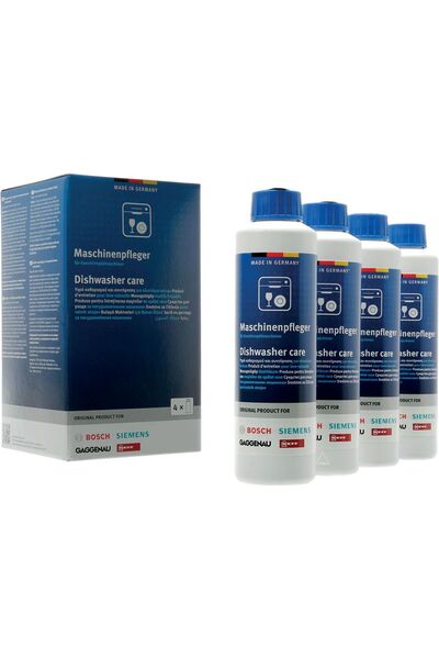Bosch Set solutie de intretinere pentru masinile de spalat vase, Contine 4 fl...