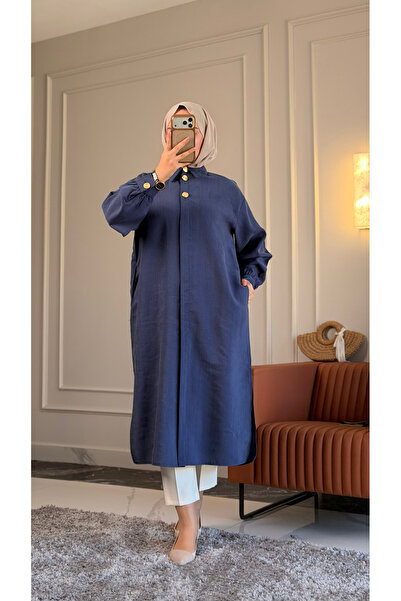 Suede Style 6523 - Comfortable and Stylish Buttoned Pocketed Soft Modal Fabri...