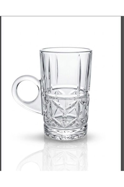 aljahwari 18Pcs Luxurious Classical Style Crystal Glass Tea Set and Coffee Set