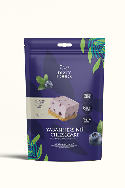 Dizzy Foods Kurutulmuş Yabanmersinli Cheesecake 50 Gr