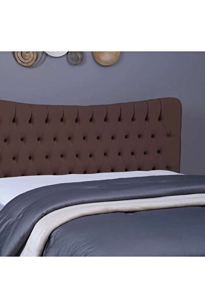 PAN HOME MARS HEADBOARD VELVET BROWN L-200 : H-125 CM