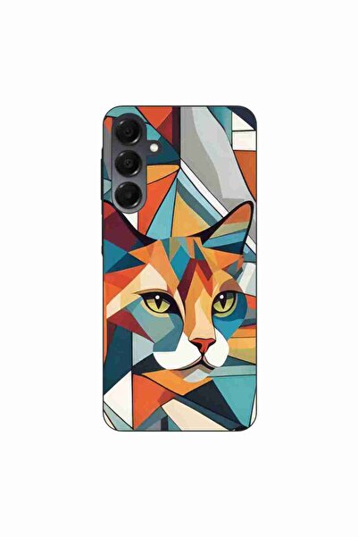 OEM Husa compatibila cu Samsung Galaxy A16 Silicon Gel Tpu Model Cubic Cat Art