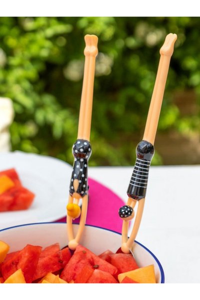 Pylones Salad Serving Set - Quelle Salade - Black