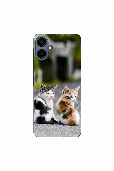 OEM Калъф, съвместим със Samsung Galaxy A06, силиконов гел TPU с шарка на кот...