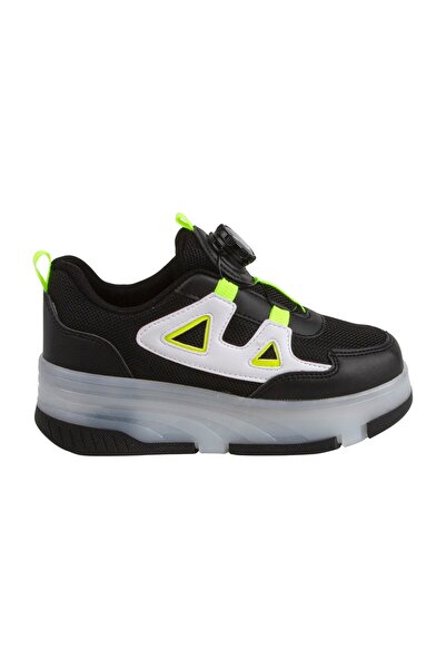 BUCKHEAD Children's Black Buck4497 Patrick Roller Casual Shoes