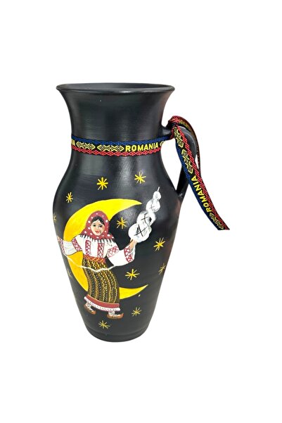 Ceramica Martinescu Ulcior din ceramica, tip vaza decorativa, traditionala, p...