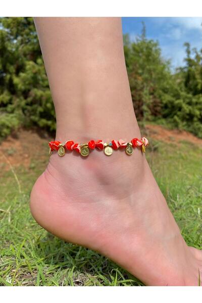 Beykan handmade Colorful Natural Stone Dangle Model Anklet
