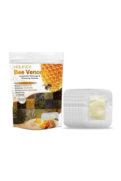HOUKEA Bee Venom Care Foot Patch Gently Moisturizes Body Dry Feet Moisturizin...