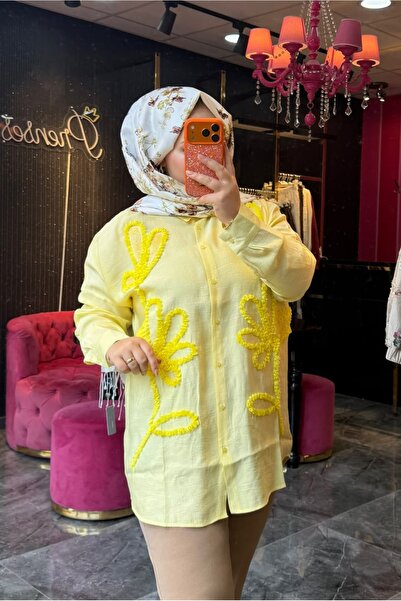PRENSES ŞAL SALOON TÜLLÜ GÖMLEK