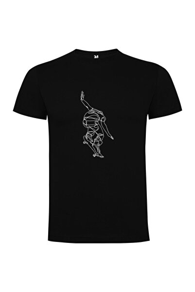 iLovePrints Skate Trick Line Art Tshirt