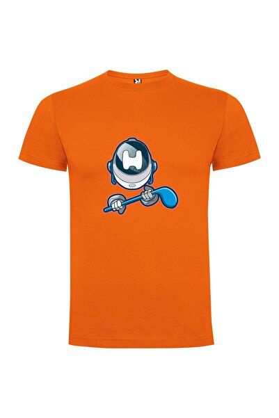 iLovePrints Space Robot Paddler Tshirt