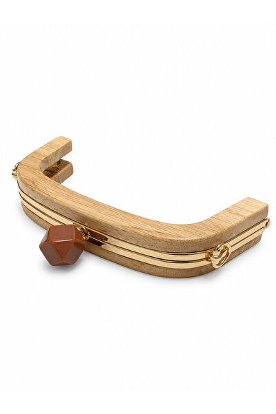 Kardelux Oval Ahşap Lüks Akrilik Çanta Sapı Bursu 20 cm-Çanta Kulpu- Çanta Ak...