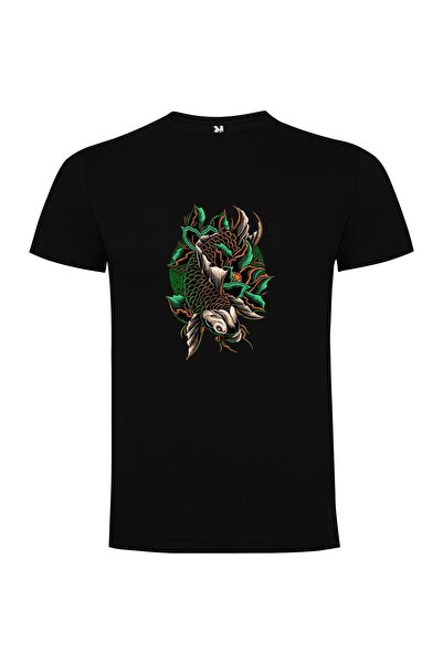 iLovePrints Exquisite Koi Illustration Tshirt