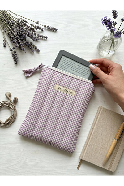 lumi Studio Lila Pitikare Kindle Kılıfı -E-Kitap Okuyucu Çantası- Elyaf Dolgu...
