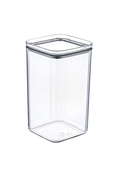 Z Store Recipient transparent pentru depozitarea cerealelor cu capac albastru...