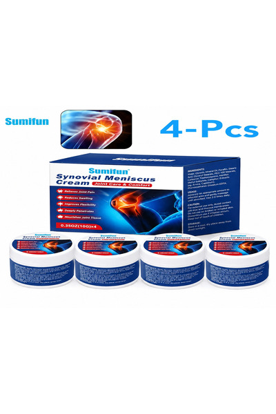 SUMIFUN Knee Pain Relief Cream Pack of 4 – Cooling Gel for Tendonitis, Joint ...