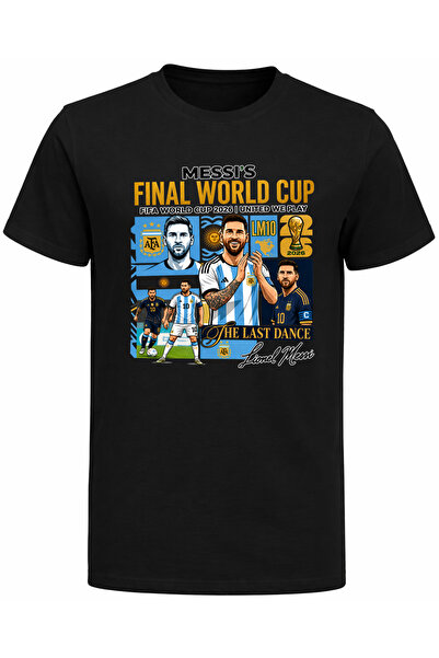 Efendioğlu Design تي شيرت مطبوع عليه The Last Dance Messi's World Cup 2026 Ar...