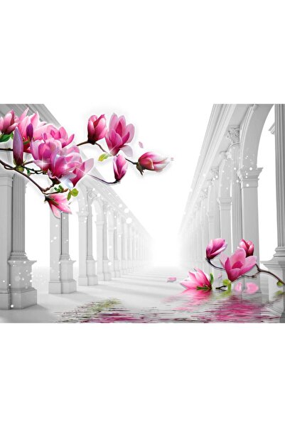 Persona Tablou Canvas, Coloane Si Magnolii- 100 X 70 cm