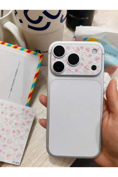 EDELFU Telefon Kamera Stickerı Kabartmalı Minik Yapışkanlı Sitcker (1 Minik S...