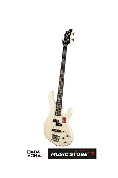 new orleans NB120 Bas Gitar - 4 Telli - Vintage Beyaz