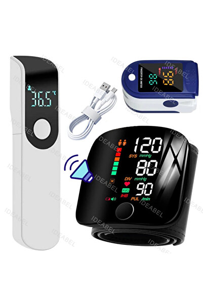Choice8 Set 15 Smart LCD Rechargeable English Voice Wrist Blood Pressure Moni...