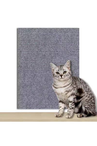 Choice38 50X200CM Gray DIYSelf-Adhesive Cat Scratching Mat Trimmable Cat Carp...